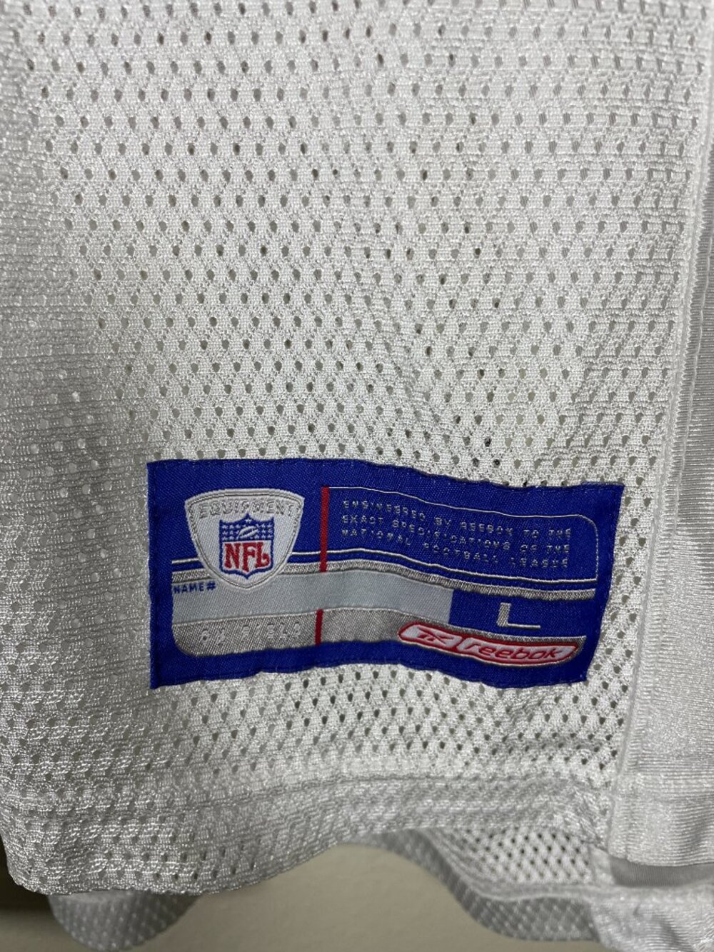 Mike Alstott #40 Reebok Tampa Bay Buccaneers Jersey White L On-Field! - Picture 2 of 7